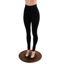 Ready To Ship Smooth Black Spandex High Waist Leggings - Coquetry Clothing