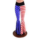 Ready to Ship Stars and Stripes High Waist Bell Bottom Flares Large - Coquetry Clothing