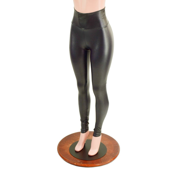 READY to SHIP Stingray PU Spandex High Waist Leggings - Coquetry Clothing