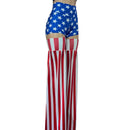 Red and White Stripe Candy Cane Stilt Covers (all vertical striped) - Coquetry Clothing