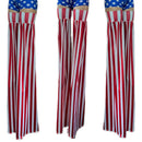 Red and White Stripe Candy Cane Stilt Covers (all vertical striped) - Coquetry Clothing