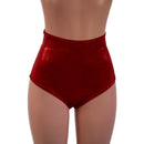 Red Sparkly Jewel High Waist Siren Shorts - Coquetry Clothing