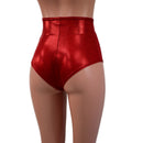 Red Sparkly Jewel High Waist Siren Shorts - Coquetry Clothing