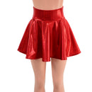 Red Sparkly Jewel Mini Rave Skirt - Coquetry Clothing