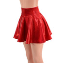 Red Sparkly Jewel Mini Rave Skirt - Coquetry Clothing