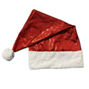 Red Sparkly Jewel Santa Hat with White Minky Trim - 3