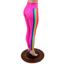 Retro Rainbow Side Panel High Waist Leggings - Coquetry Clothing