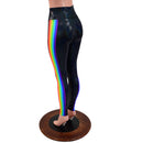 Retro Rainbow Side Panel High Waist Leggings - Coquetry Clothing