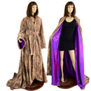 Reversible Minky Faux Fur Puddle Train Robe with Belt - Coquetry Clothing