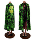 Reversible Neon Alien Head Cape - Coquetry Clothing