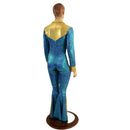 Rodeo Catsuit with Side Panels, Fringe, Snap Cuffs and Yoke Collar - Coquetry Clothing