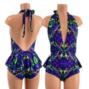 Ruffle Rump Josie Romper in Neon Melt - Coquetry Clothing