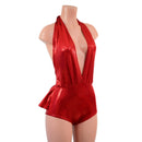 Ruffle Rump Josie Romper in Red Sparkly Jewel - Coquetry Clothing