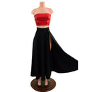 Smooth Black Spandex Breakaway Maxi Skirt (top sold separately) - Coquetry Clothing