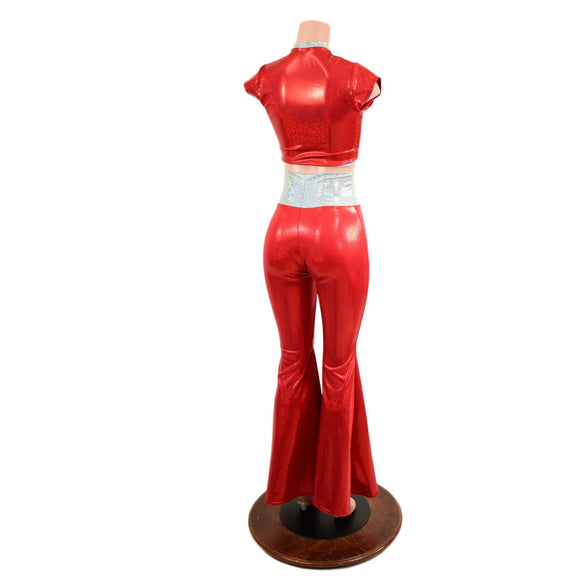 Sally O'malley Keyhole Top and Solar Flares Set - Coquetry Clothing