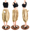 Satyr Minky Faux Fur Pants with Tail in Cappuccino Fawn - Coquetry Clothing