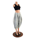 Satyr Minky Faux Fur Pants with Tail in Silver Fawn - Coquetry Clothing