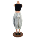 Satyr Minky Faux Fur Pants with Tail in Silver Fawn - Coquetry Clothing