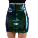 Scarab Bodycon Skirt with Fully Separating Zipper - Coquetry Clothing