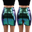 Scarab Bodycon Skirt with Fully Separating Zipper - Coquetry Clothing