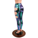 Scarab High Waist Leggings with O - Ring Cutouts - Coquetry Clothing