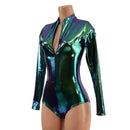 Scarab Stella Romper with Long Sleeves & Siren Cut Leg - Coquetry Clothing