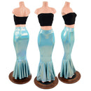 Seafoam Holographic High Waist Mermaid Skirt - Coquetry Clothing