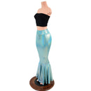 Seafoam Holographic High Waist Mermaid Skirt - Coquetry Clothing