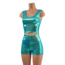 SeaGlass High Waist Shorts OR Top READY to SHIP - Coquetry Clothing