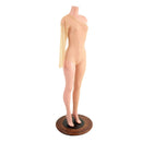 See Through Mesh Asymmetrical Catsuit with Cutout and Siren Cut Leg - Coquetry Clothing