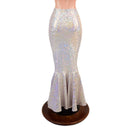 Silver on Pink Scale High Waist Mermaid Skirt - Coquetry Clothing