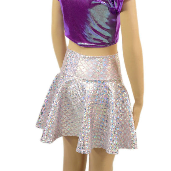 Silver/Pink Scale Kids Skirt or Skort - Coquetry Clothing