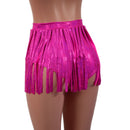 Siren Gladiator Shorts in Neon Pink Sparkly Jewel - Coquetry Clothing