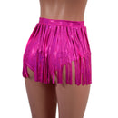 Siren Gladiator Shorts in Neon Pink Sparkly Jewel - Coquetry Clothing