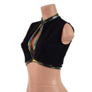 Sleeveless Keyhole Top in Black Zen - Coquetry Clothing