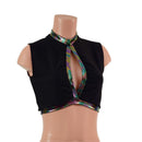 Sleeveless Keyhole Top in Black Zen - Coquetry Clothing