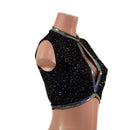 Sleeveless Keyhole Top in Star Noir - Coquetry Clothing