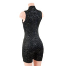 Sleeveless Star Noir Stella Romper with 6" inseam - Coquetry Clothing