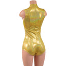 Sleeveless Stella Romper in Gold Sparkly Jewel - Coquetry Clothing