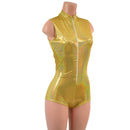 Sleeveless Stella Romper in Gold Sparkly Jewel - Coquetry Clothing