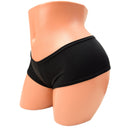 Smooth Black Spandex Cheeky Booty Shorts - Coquetry Clothing