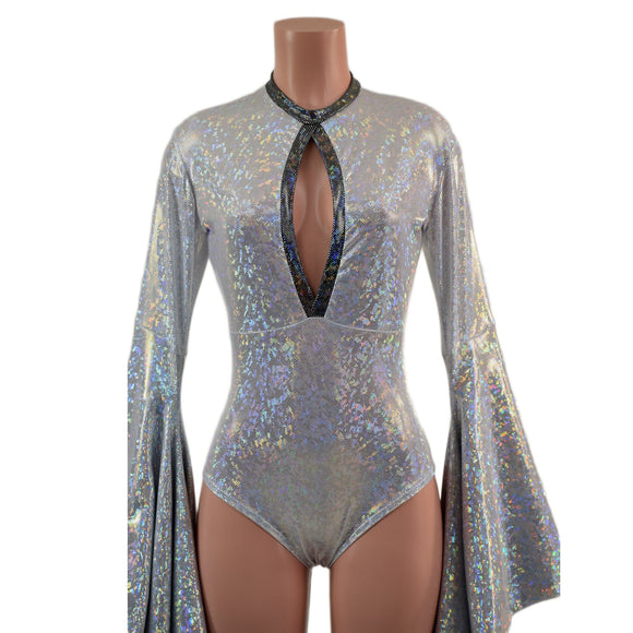 Sorceress Sleeve Romper with Keyhole Neckline - Coquetry Clothing