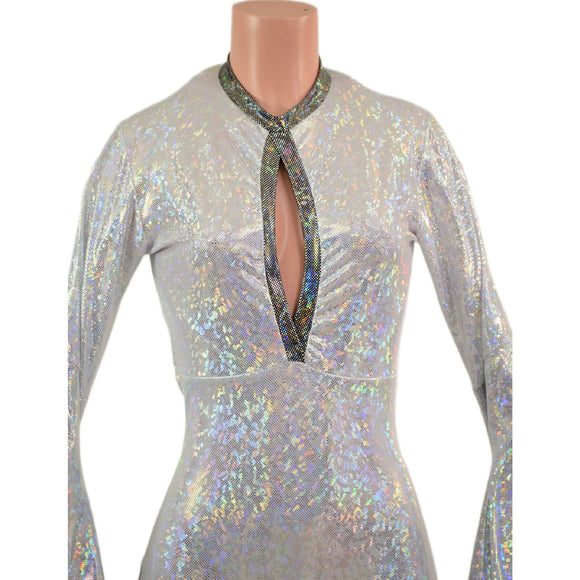 Sorceress Sleeve Romper with Keyhole Neckline - Coquetry Clothing