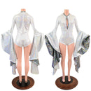 Sorceress Sleeve Romper with Keyhole Neckline - Coquetry Clothing