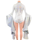 Sorceress Sleeve Romper with Keyhole Neckline - Coquetry Clothing