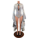Sorceress Sleeve Romper with Keyhole Neckline - Coquetry Clothing