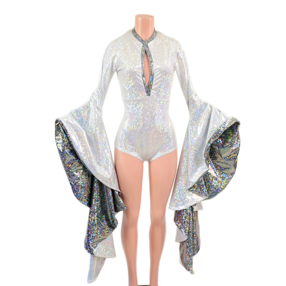 Sorceress Sleeve Romper with Keyhole Neckline - Coquetry Clothing
