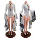 Sorceress Sleeve Romper with Keyhole Neckline - Coquetry Clothing
