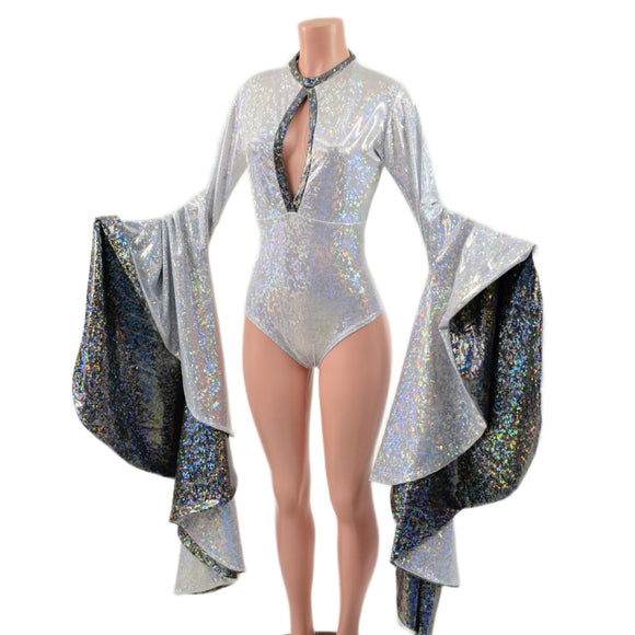 Sorceress Sleeve Romper with Keyhole Neckline - Coquetry Clothing