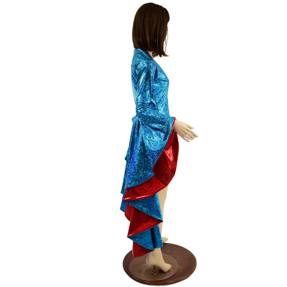 Sorceress Sleeve Romper with Tuxedo Back - Coquetry Clothing